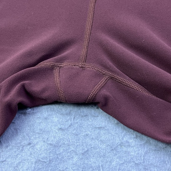 Lululemon Principal Dancer Tight Size 6 Maroon Golden Lining Seamed Pant‎ W5BIDS - Picture 10 of 14